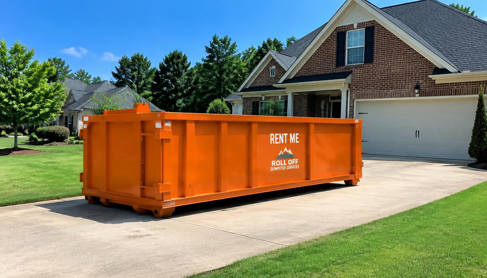 Roll-off dumpster delivered in Augusta, GA